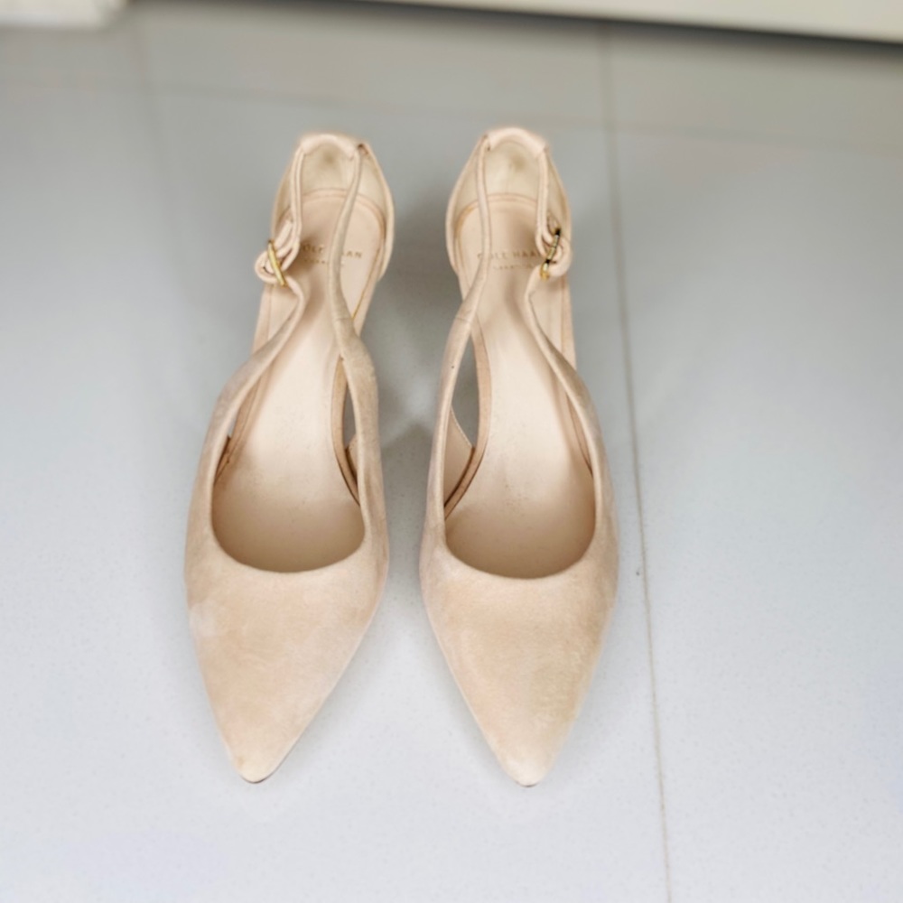 Cole haand suede heels, pumps size 5.5b new